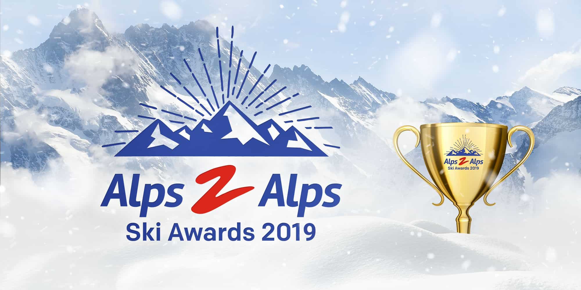 The Alps2Alps ski awards banner